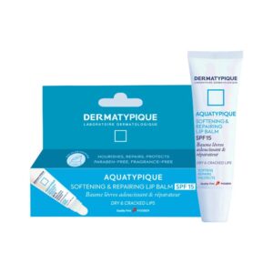 بالم لب ترمیم‌کننده و نرم‌کننده درماتیپیک آکواتیپیک با SPF15 – محافظت و بازسازی لب‌های خشک