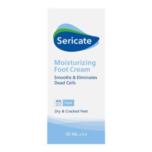 کرم مرطوب کننده پا سری کیت تیوب سفید Sericate Moisturizing Foot Cream 50ml