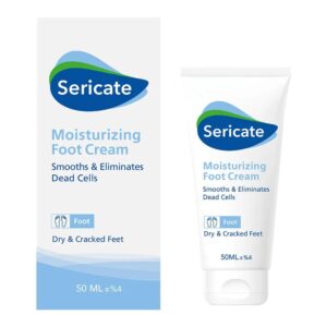 کرم مرطوب کننده پا سری کیت تیوب سفید Sericate Moisturizing Foot Cream 50ml